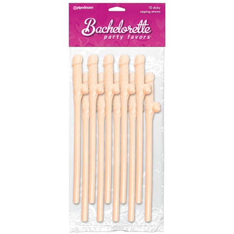 Bachelorette Party Favors Dicky Sipping Straws Set of 10 Bachelor & Bachelorette Items