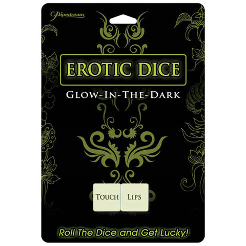 Glow in the Dark Erotic Dice Game for Couples White Games