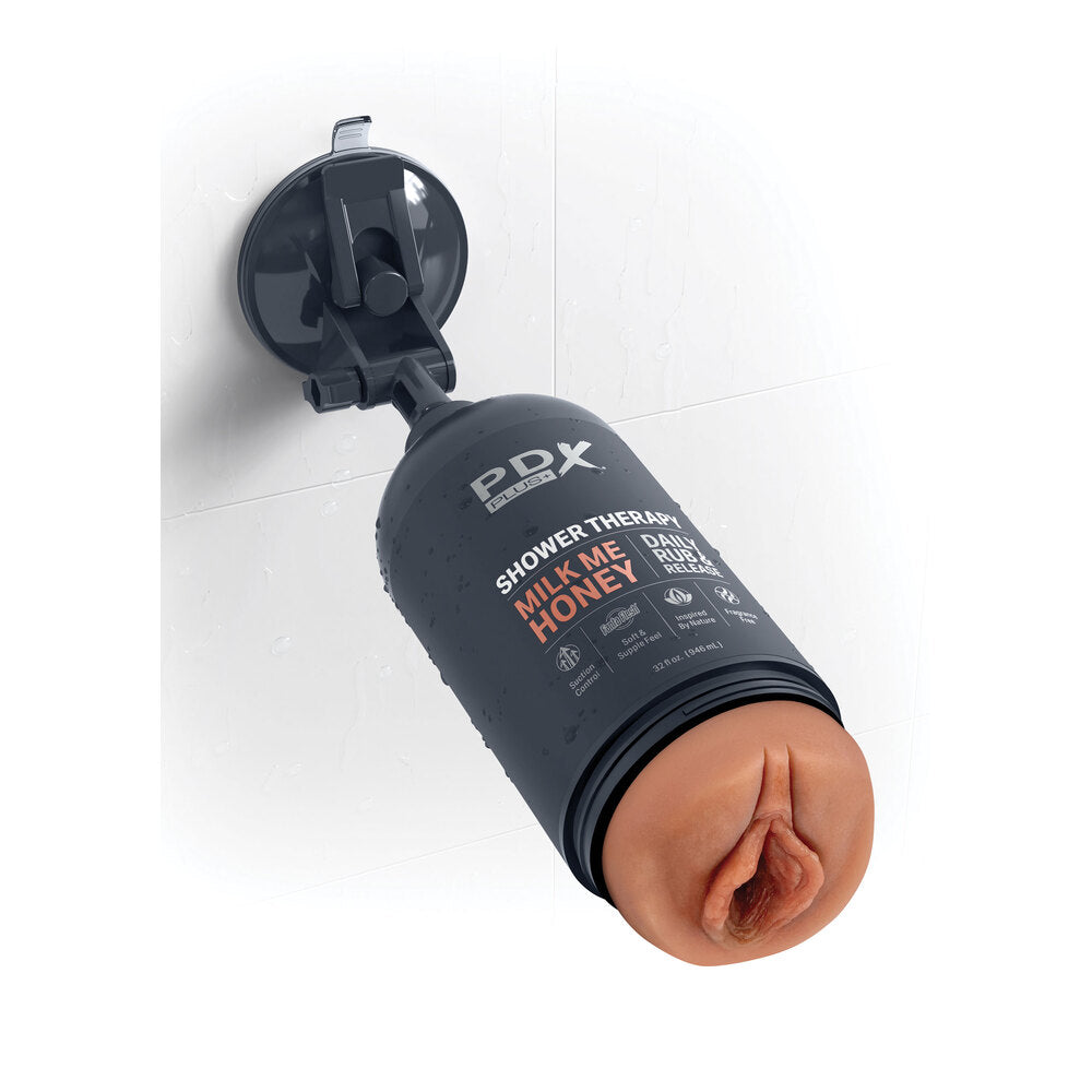 PDX Discreet Shower Masturbator Milk Me Honey Bottle > Sex Toys For Men > Masturbators > Manual