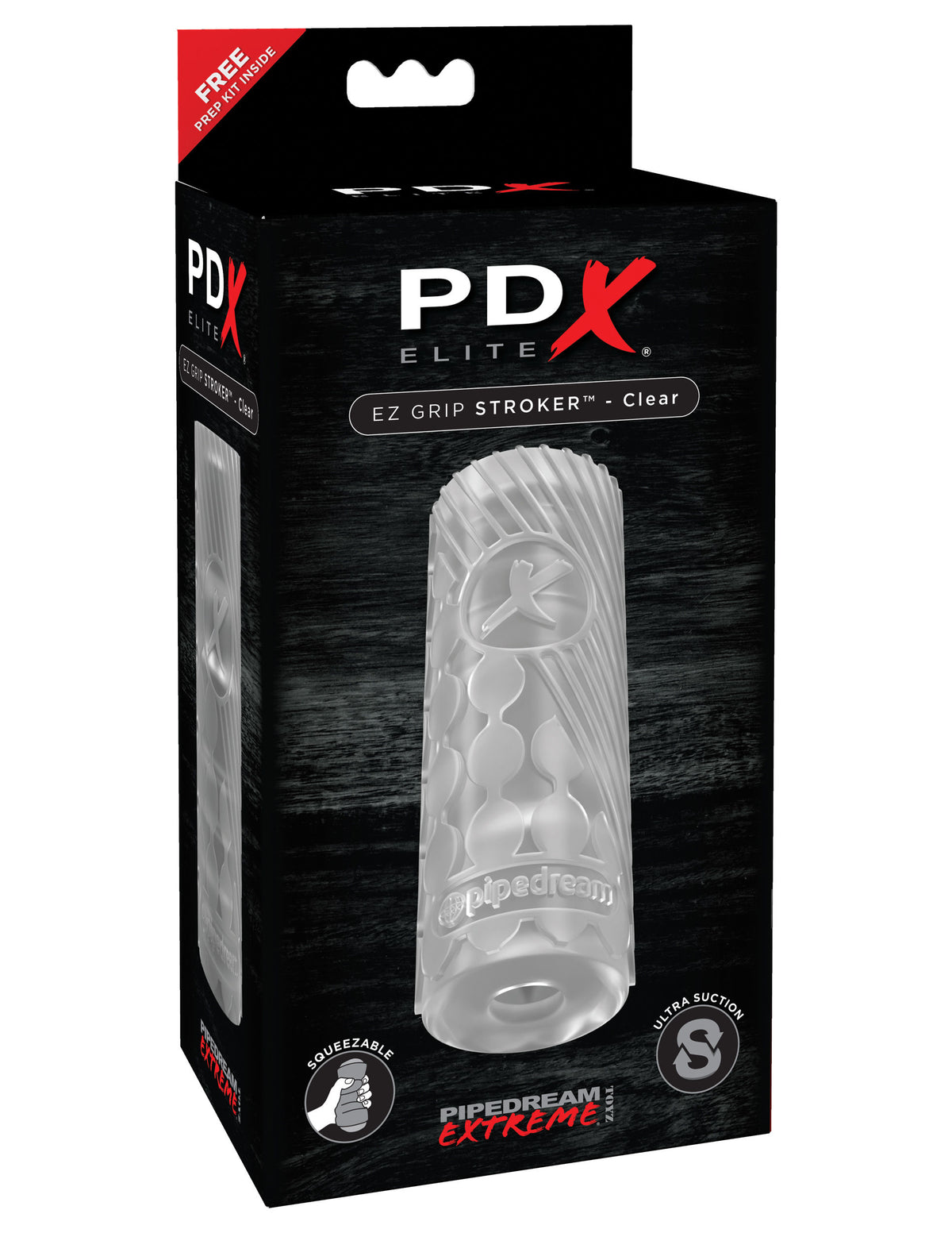 PDX Elite EZ Grip Clear Male Masturbation Stroker Sleeve > Sex Toys For Men > Masturbators > Manual