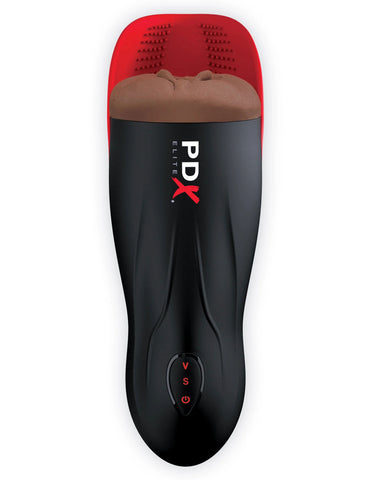 PDX Elite Male Masturbation Stroker With Pulsation Brown Strokers - Auto