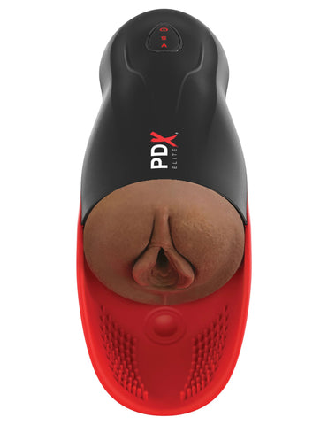 PDX Elite Male Masturbation Stroker With Pulsation Brown Strokers - Auto