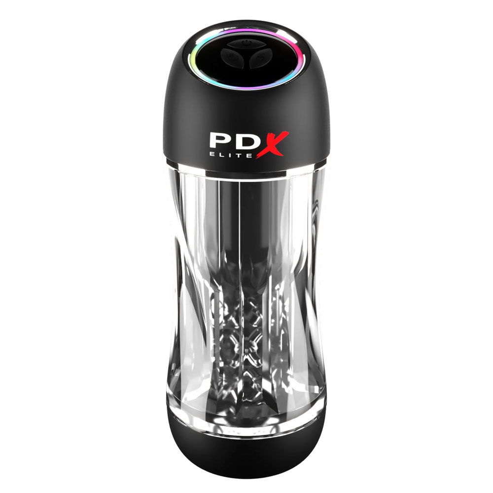 PDX Elite ViewTube Pro Suction Stroker with 10 Suction and Vibration Modes Adult Stuff Warehouse PDX Elite ViewTube Pro Suction Stroker with 10 Suction and Vibration Modes Adult Stuff Warehouse