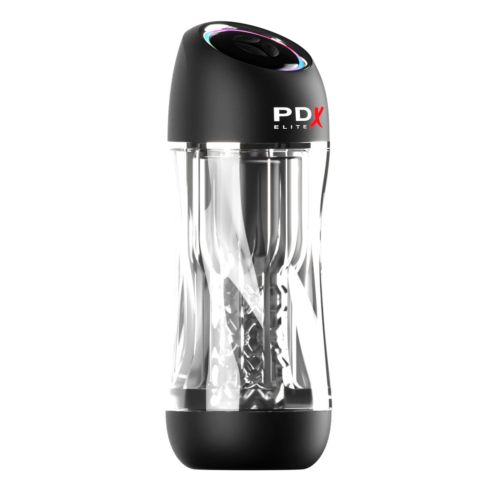 PDX Elite ViewTube Pro Suction Stroker with 10 Suction and Vibration Modes Adult Stuff Warehouse PDX Elite ViewTube Pro Suction Stroker with 10 Suction and Vibration Modes Adult Stuff Warehouse