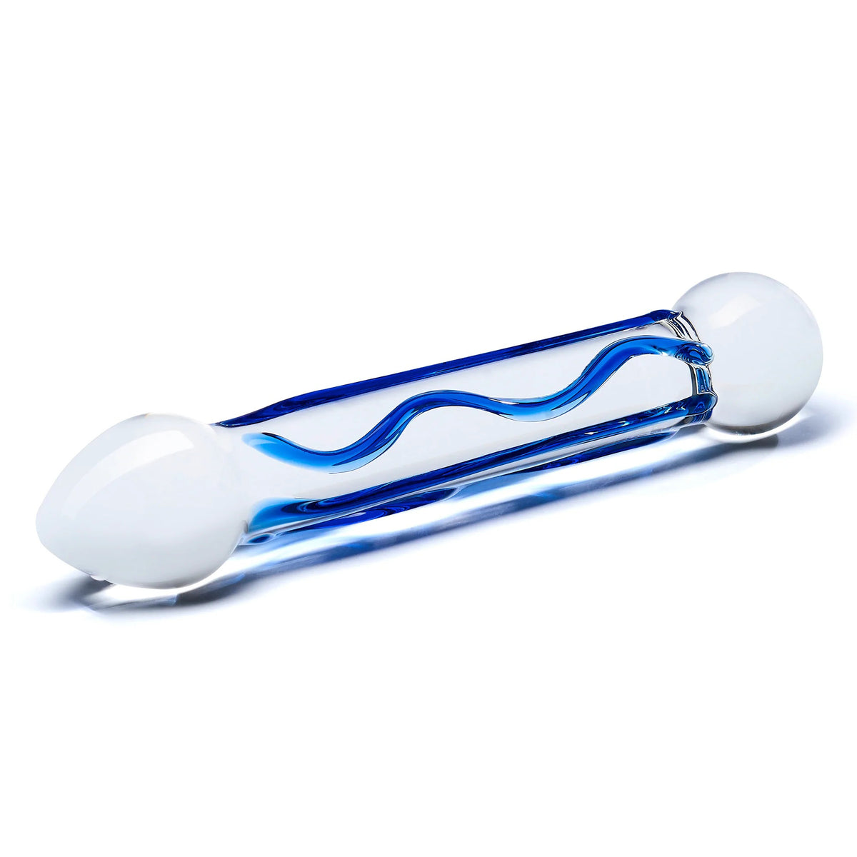 Electric Novelties Glass Dildo – 6.5 Inch Textured Full Tip Smooth Girth Adult Toy > Glass > Dildos