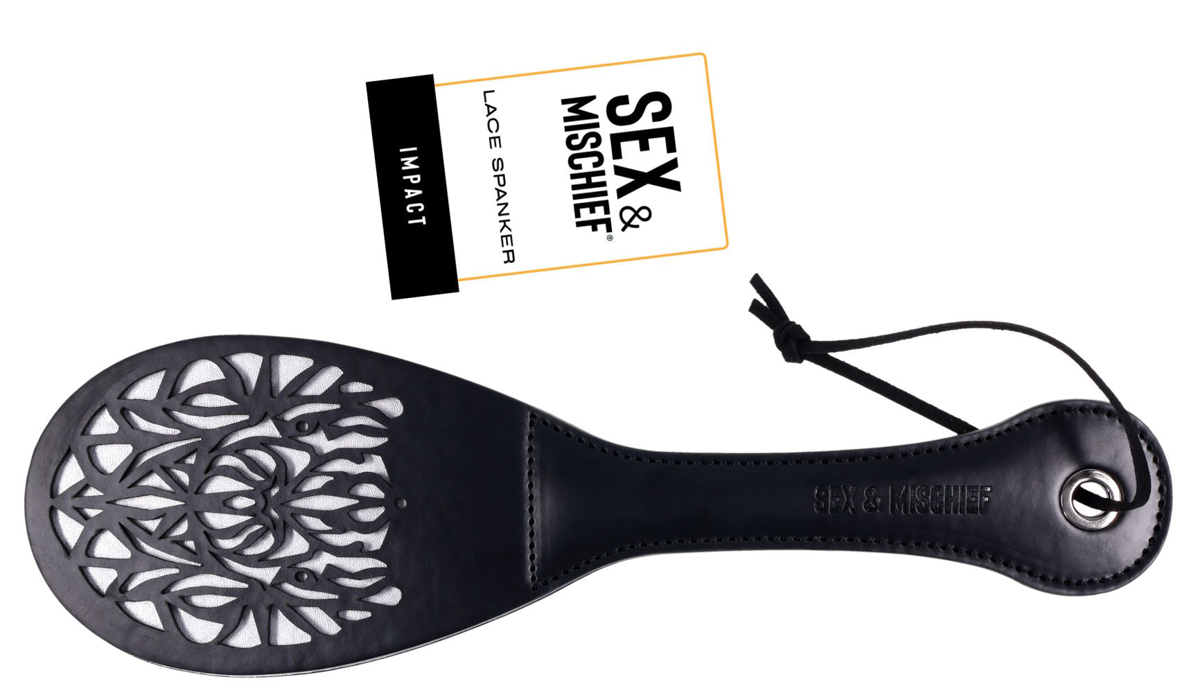 Lace Spanker Paddle 13 Inch PU Leather Bondage Toy Adult