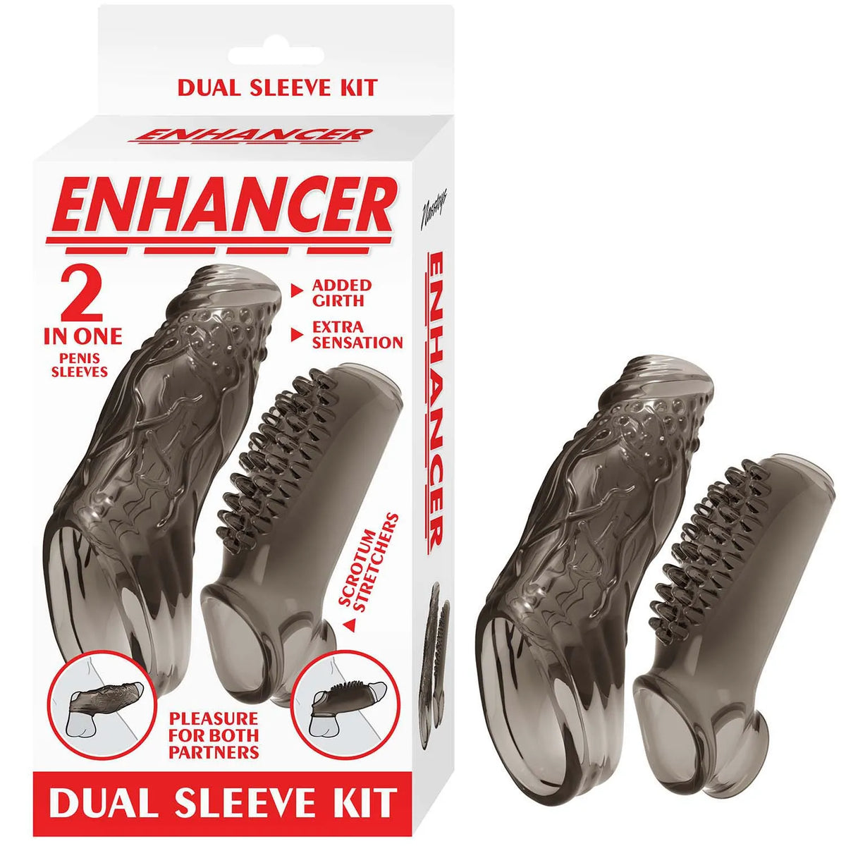 Nasstoys Enhancer Dual Sleeve Kit – Reusable Penis Sleeves Kit Default Title > Sex Toys For Men > Penis Sleeves
