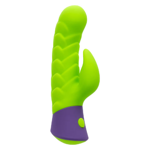 Rave Dragon G Vibrator Green Dual Pleasure Silicone Massager