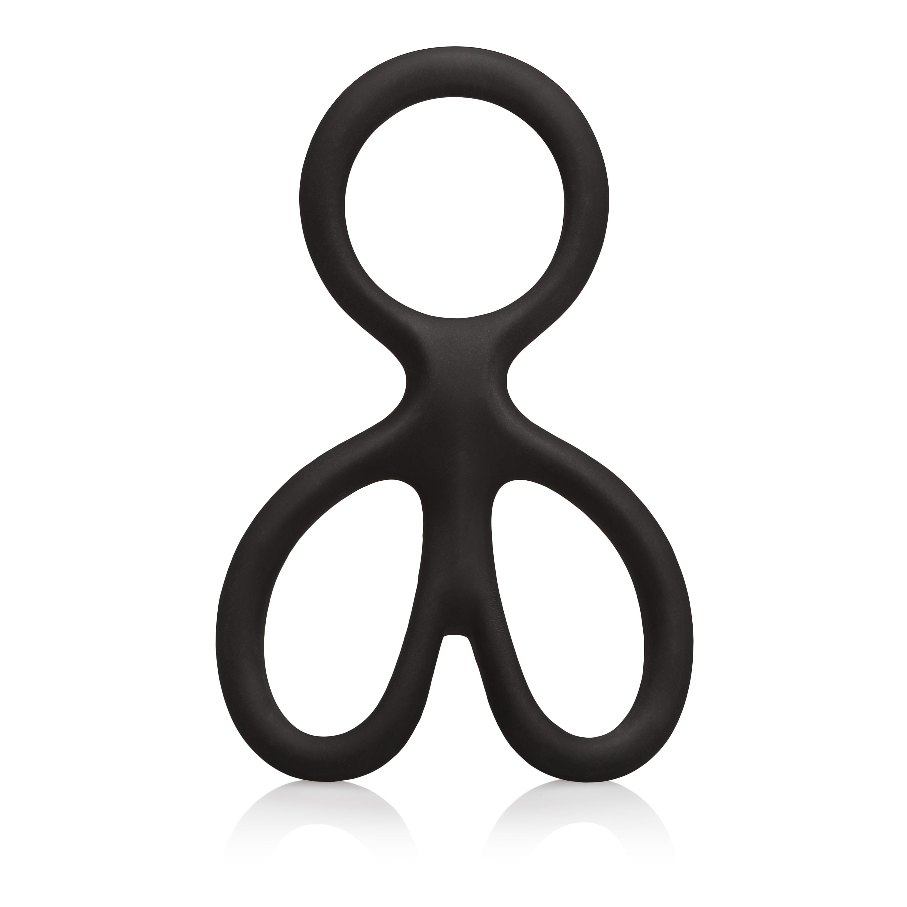 CalExotics Silicone Ball Spreader with Independent Scrotum Rings Ball Stretcher
