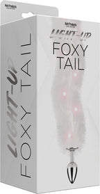 Light Up Pink Foxy Tail Faux Fur Anal Plug > Anal Range > Tail Butt Plugs