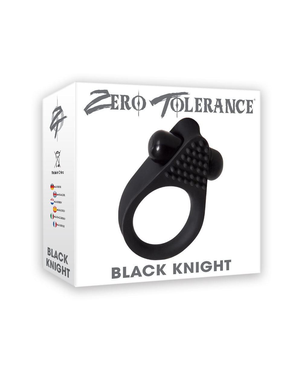 Zero Tolerance Black Knight Cock Ring for Longer Pleasure Sessions Cock Rings Vibrating