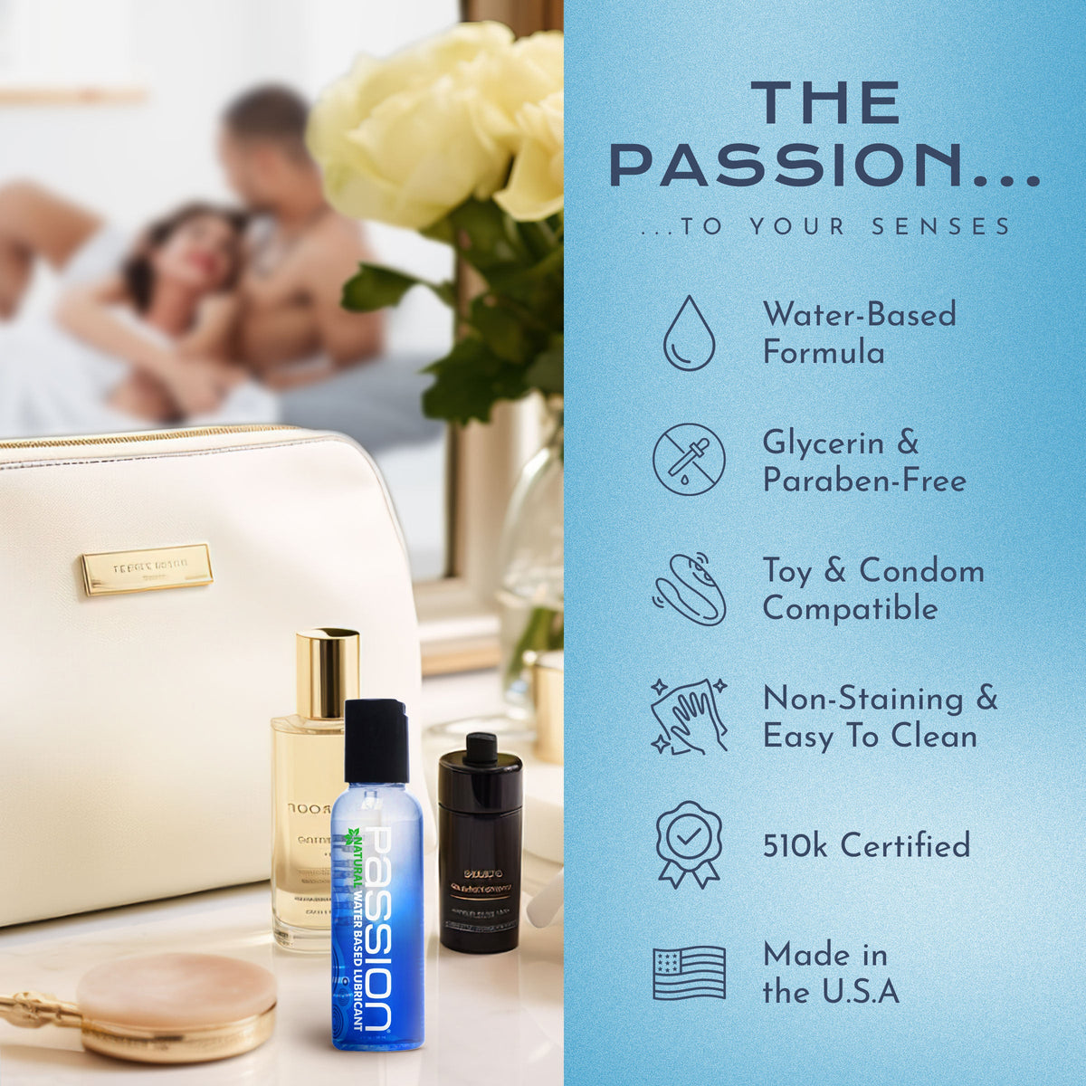Passion Natural Water-Based Lubricant 2 Oz – Personal Lubricant > Lube > Water Based