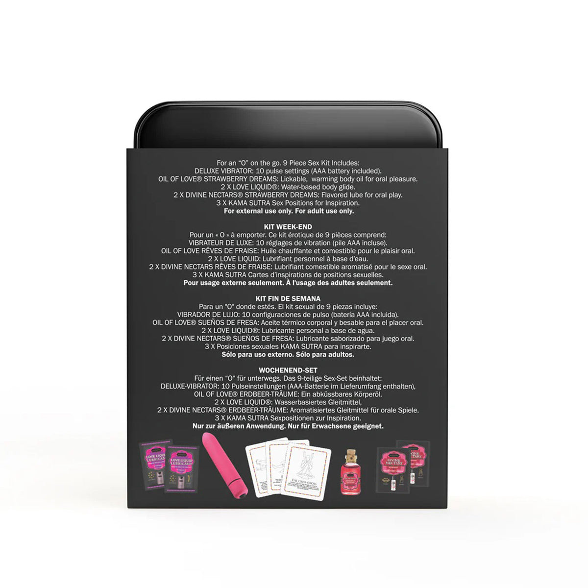 Vibe Weekender Kit (Strawberry Dreams) – Battery-Powered Mini Vibrator Kit > Essentials > Massage Gift Set