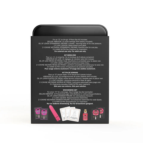Vibe Weekender Kit (Strawberry Dreams) – Battery-Powered Mini Vibrator Kit > Essentials > Massage Gift Set
