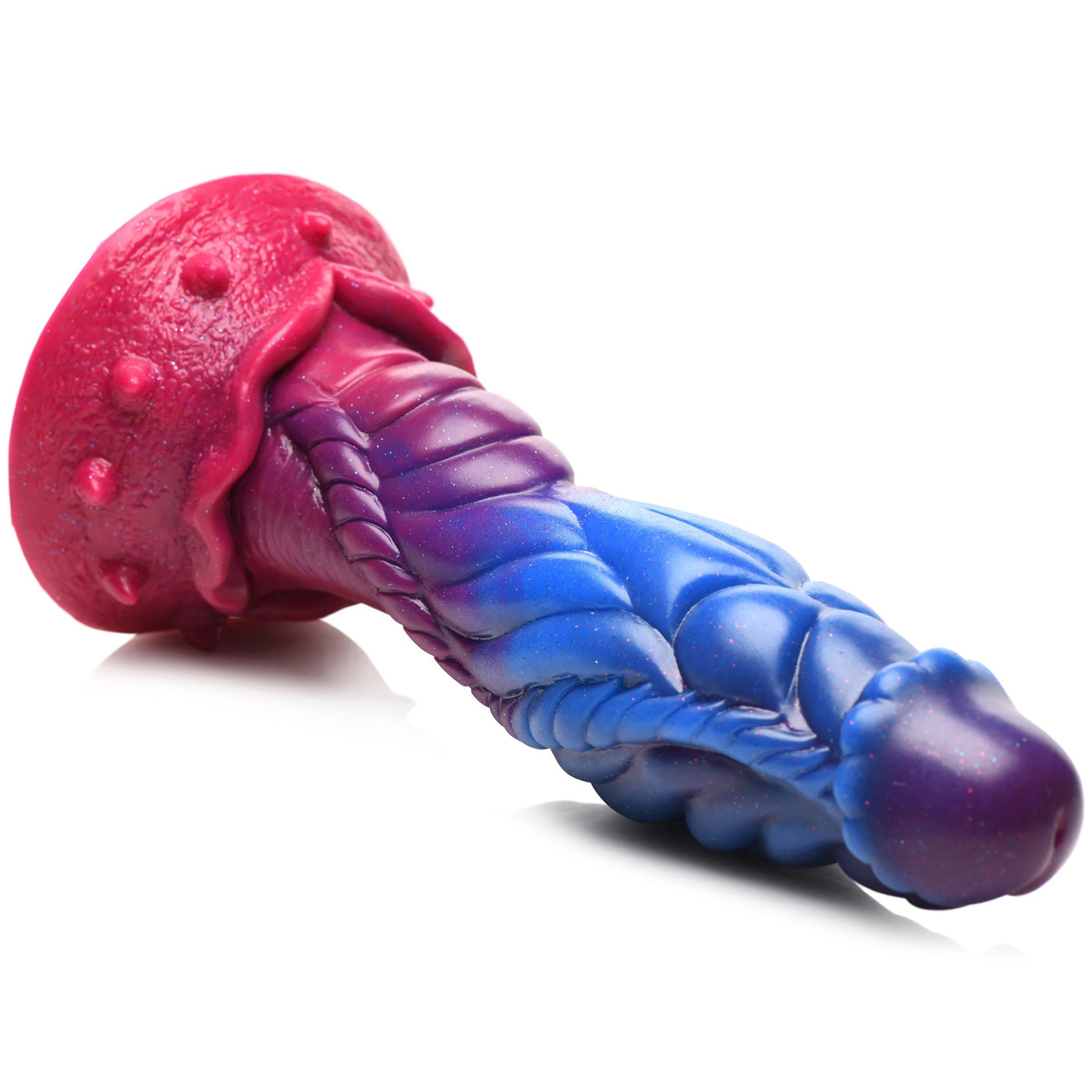 Creature Cocks Intruder Alien Silicone Dildo Purple Blue Pink 9 Inch with Suction Cup Fantasy Dongs