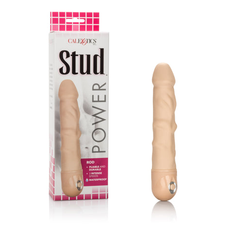 Waterproof Power Stud Vibrator Ivory Realistic Multi-Speed Rod > Realistic Dildos and Vibes > Penis Vibrators