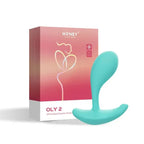 Oly 2 (Blue / Green ) – App-Enabled Wearable G-Spot Vibrator Blue > Sex Toys For Ladies > Panty Vibes
