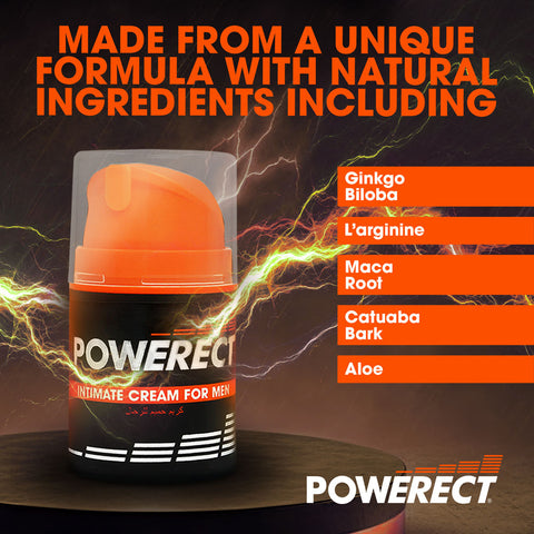 Powerect Cream 48ml Pump for Male Performance Enhancement ENHANCERS
