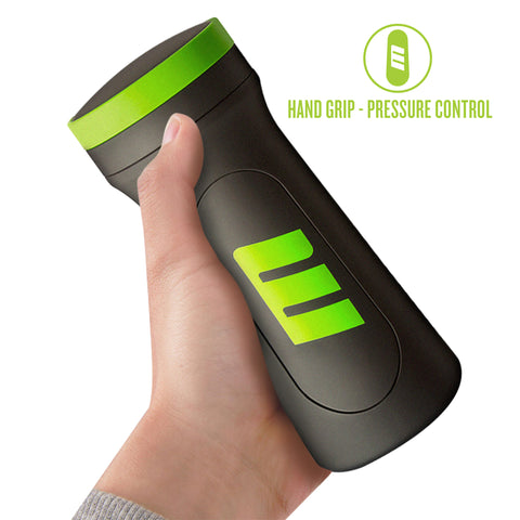 M for Men M2 Male Masturbator Cup Black with Adjustable Grip Strokers - Manual