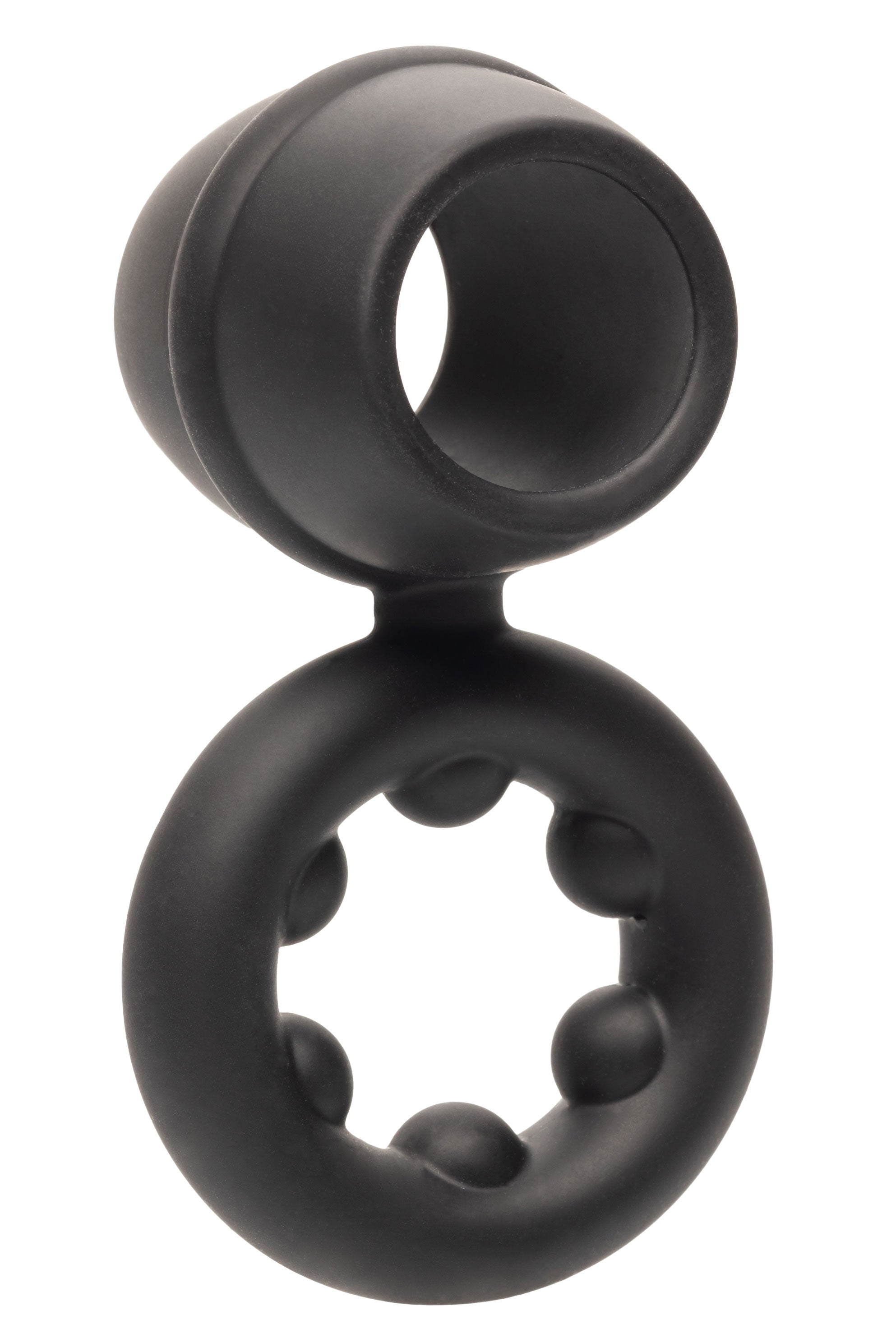 Alpha Liquid Silicone Dual Magnum Ring Black Stretchy Comfortable Size COCK RINGS Sling