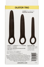 Boundless Dilator Trio Black Silicone Set with Three Graduated Sizes and Easy Finger Loop Default Title > Sex Toys > Dilators