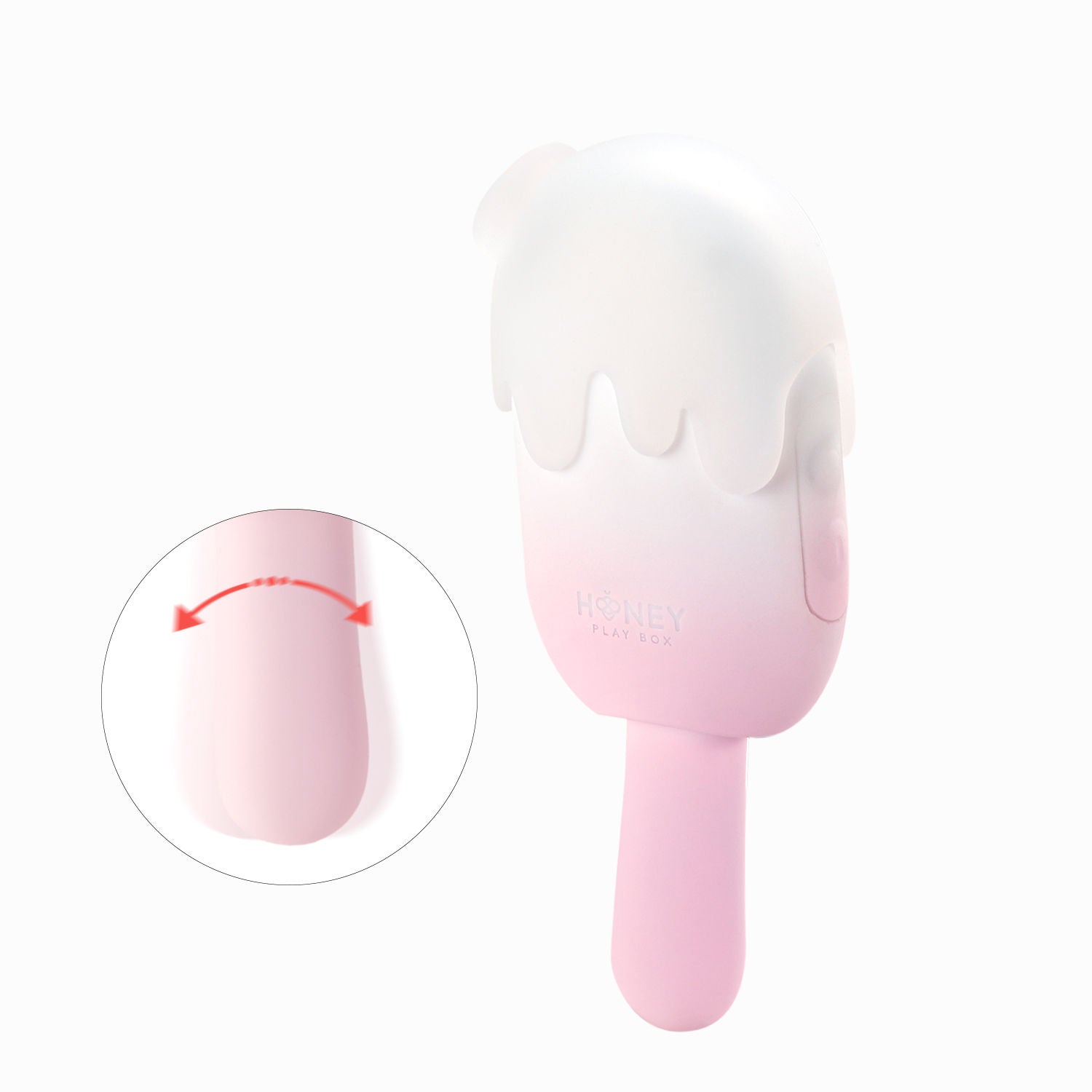 Bite Me Pink Cream Pop Clitoral Stimulator Vibrator Toy Suction Stimulator