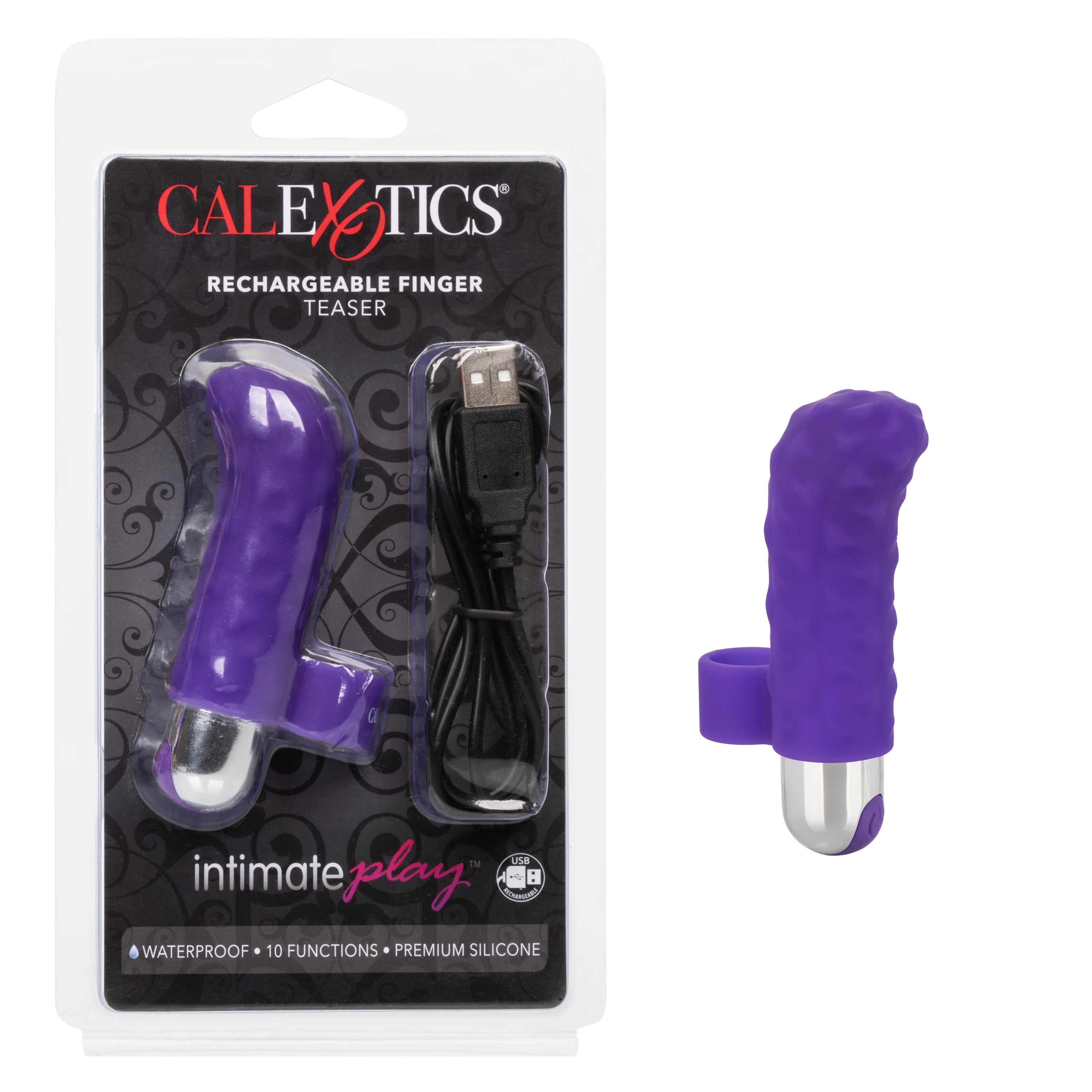 Intimate Play Purple Rechargeable Finger Teaser Finger Stimulator