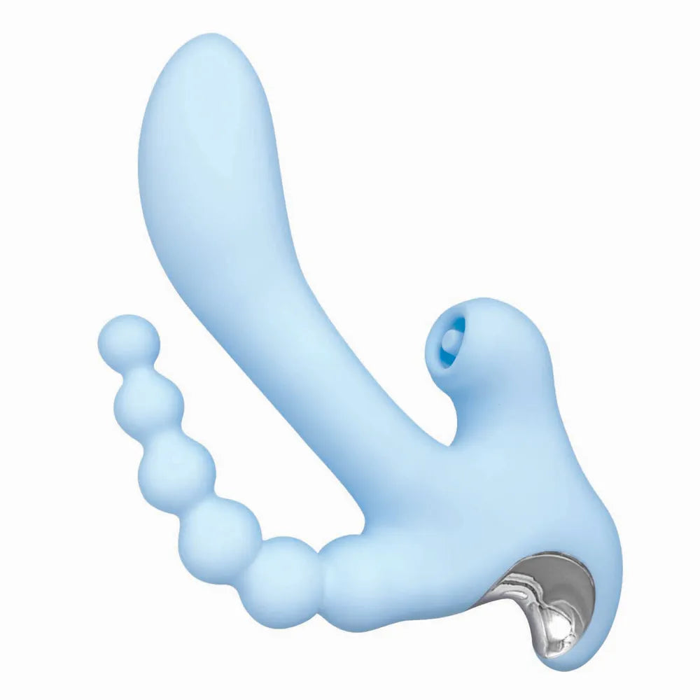 Nasstoys Sky Cirrus Three Way Vibe – USB Rechargeable 4.5 Inch Vibrator > Vibrators > Ladies > Rabbit Multi