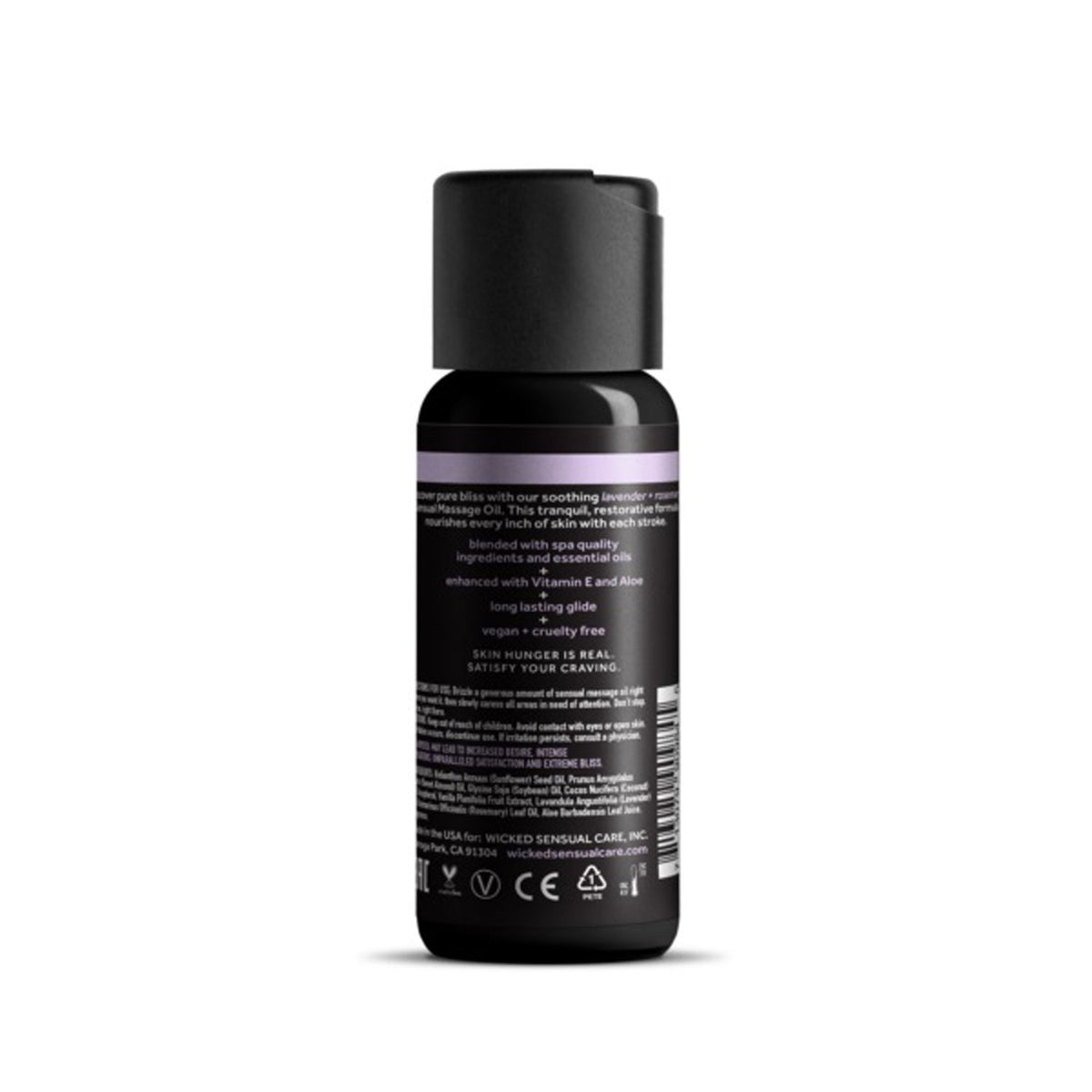 Wicked Sensual Massage Oil 120ml - Lavender and Rosemary Scented > Essentials > Massage Oil