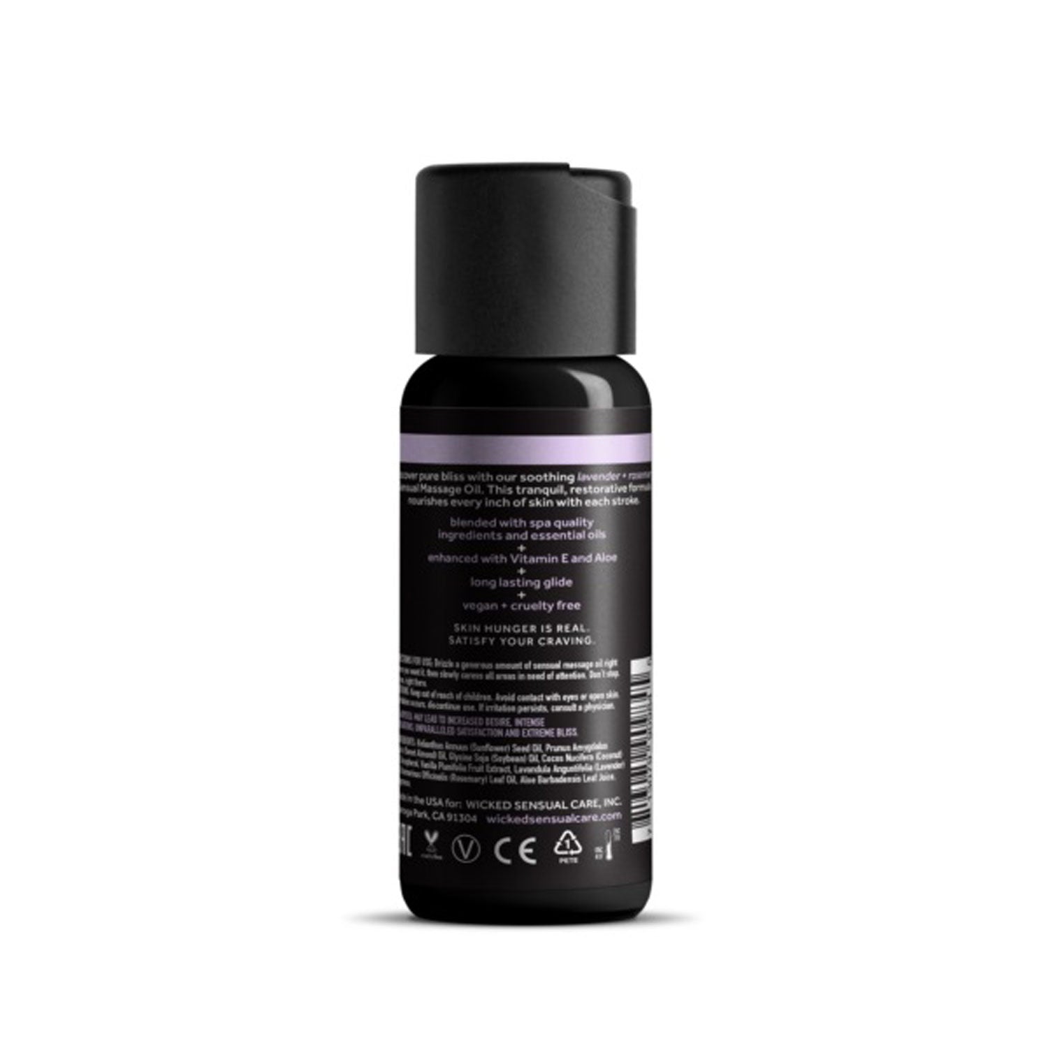 Wicked Sensual Massage Oil 120ml - Lavender and Rosemary Scented > Essentials > Massage Oil