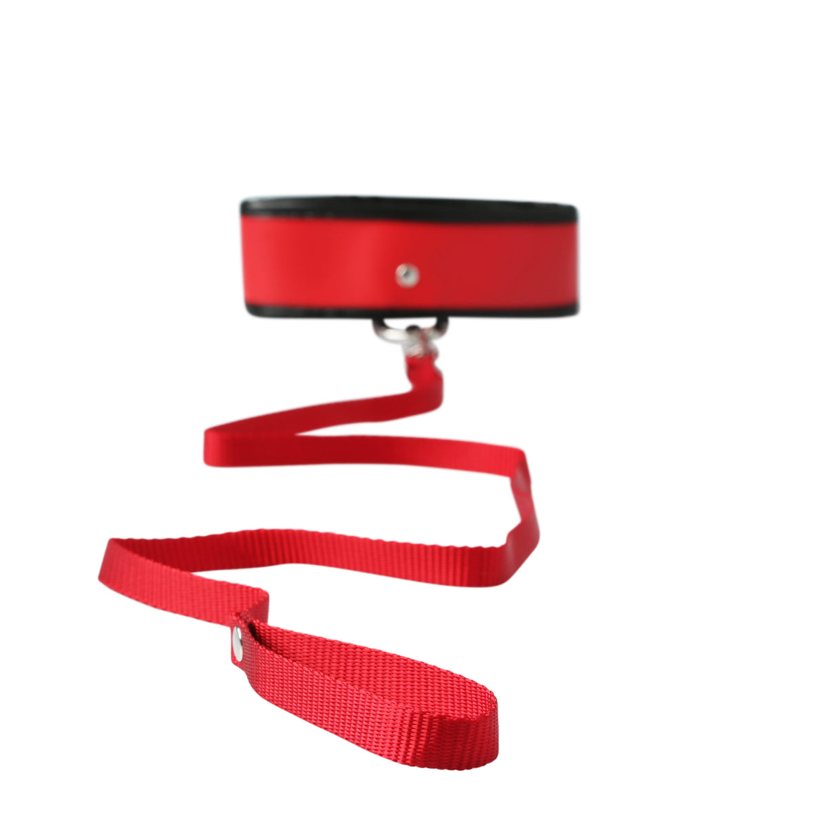 Red Leash and Collar Set for Adult Intimacy and Bondage Play Red > Bondage Gear > Collars
