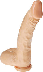 All American 11 Inch Curved Realistic Dildo With Suction Base Beige > Dildos > Large Dildos