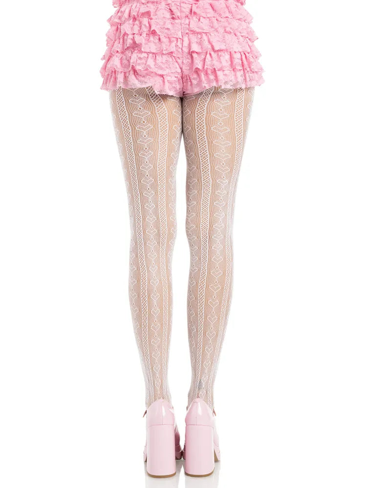 Sweetheart Striped Tights – Nylon Spandex Hosiery > Clothes > Hosiery > Pantyhose & Tights