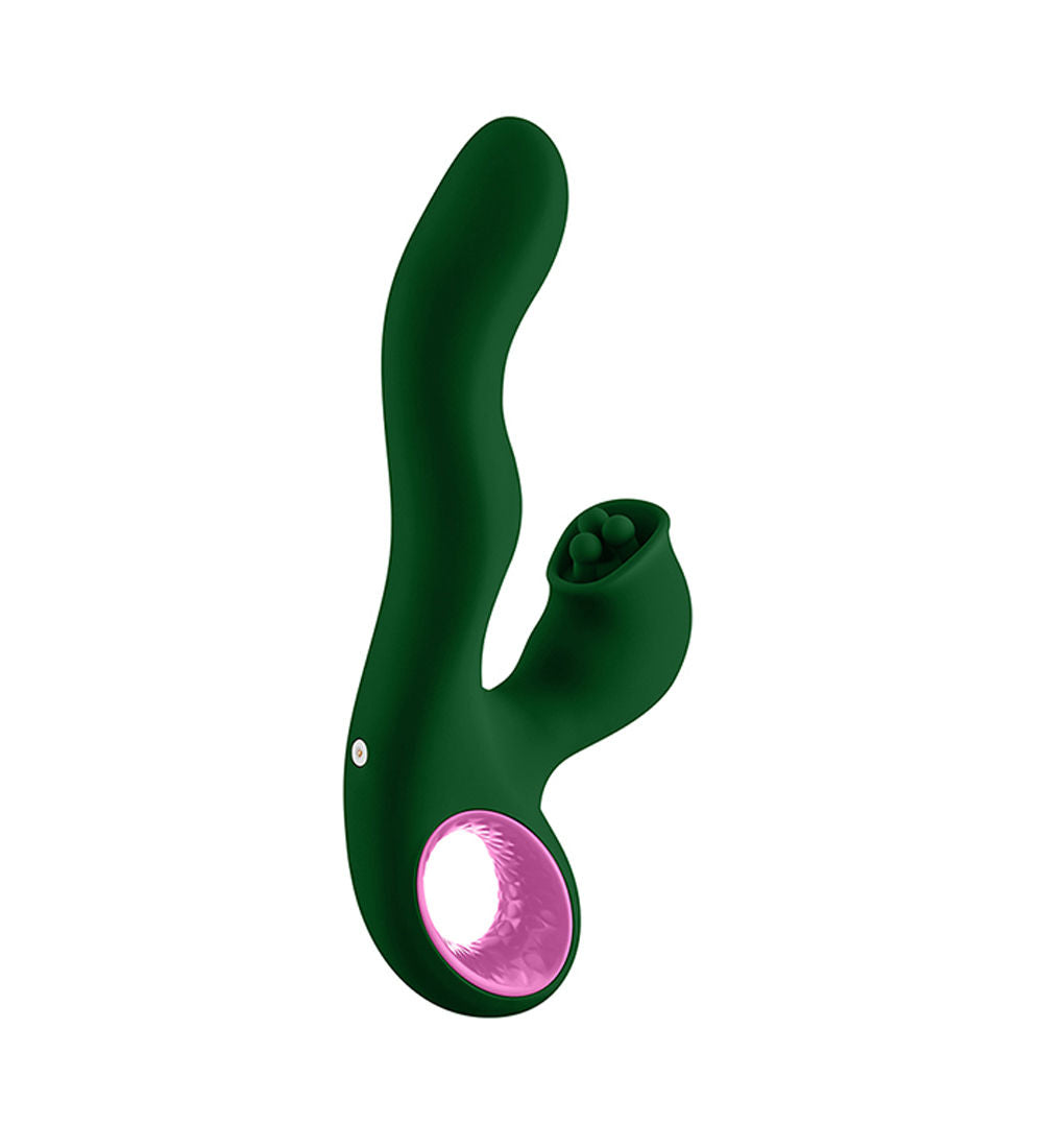 Pallina Triple Action Rabbit Vibrator Green G-Spot Stimulator VIBRATORS-RABBIT-MULTI