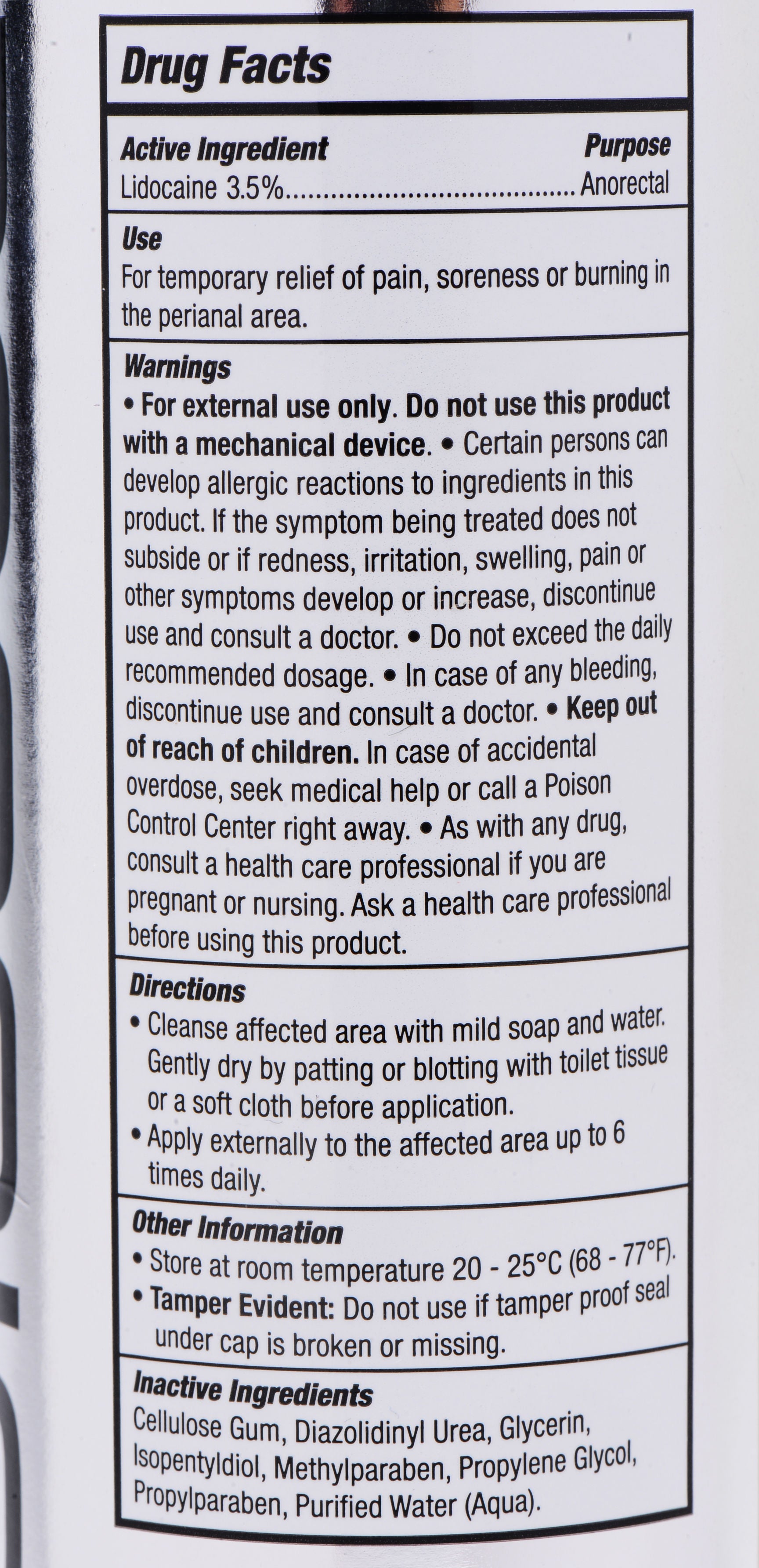 Passion Anal Desensitizing Lubricant with 3.5 Percent Lidocaine Anal Lubricant