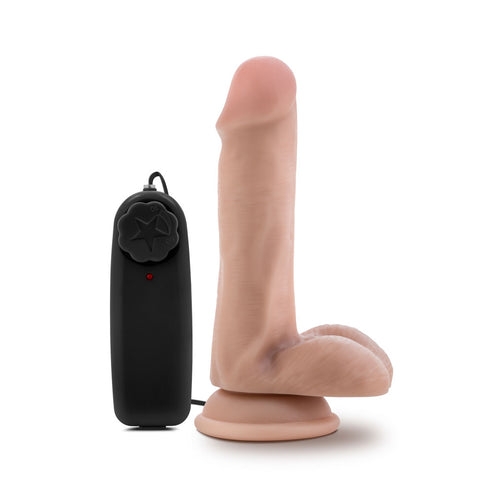 Dr Rob 6 Inch Vibrating Dildo with Suction Cup Vanilla Scent DONGS Vibrating