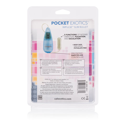 Pocket Exotics Impulse Slim Bullet Personal Massager Vibrator BULLETS