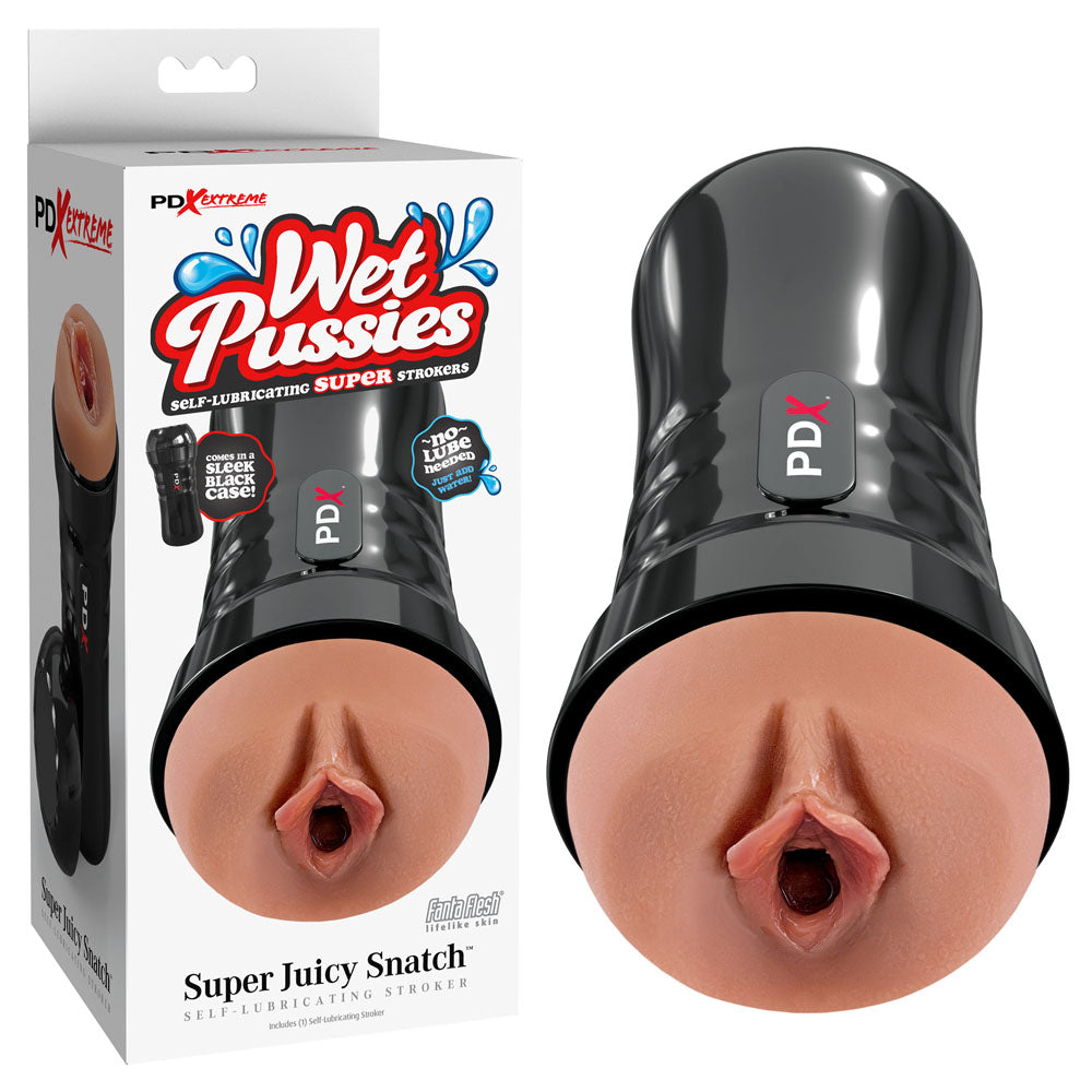 Pdx Extreme Wet Pussies Super Juicy Snatch Stroker Brown > Sex Toys For Men > Masturbators > Manual