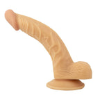 Nasstoys Realistic 8 Inch Flexible Dong With Suction Base Beige > Dildos > Realistic Dildos