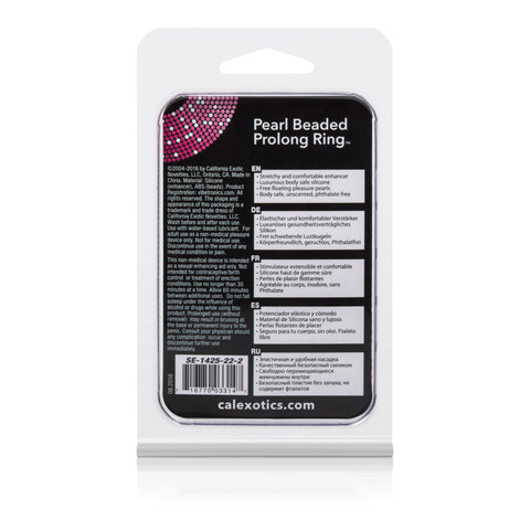 Pearl Beaded Prolong Ring with Stimulating Beads for Men COCK RINGS