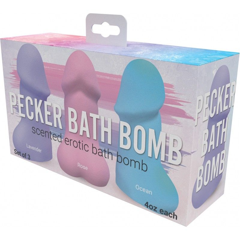 Pecker Bath Bomb 3-Pack – Scented Erotic Bath Bomb Set > Novelties > Novelty Soap
