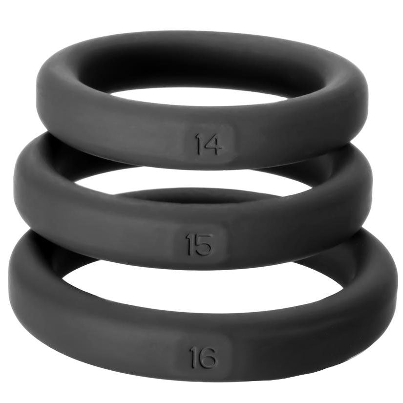 Perfect Fit XactFit Cock Ring Sizes 14, 15, 16 – Snug Fit Cock Rings > Cock Ring > Sets