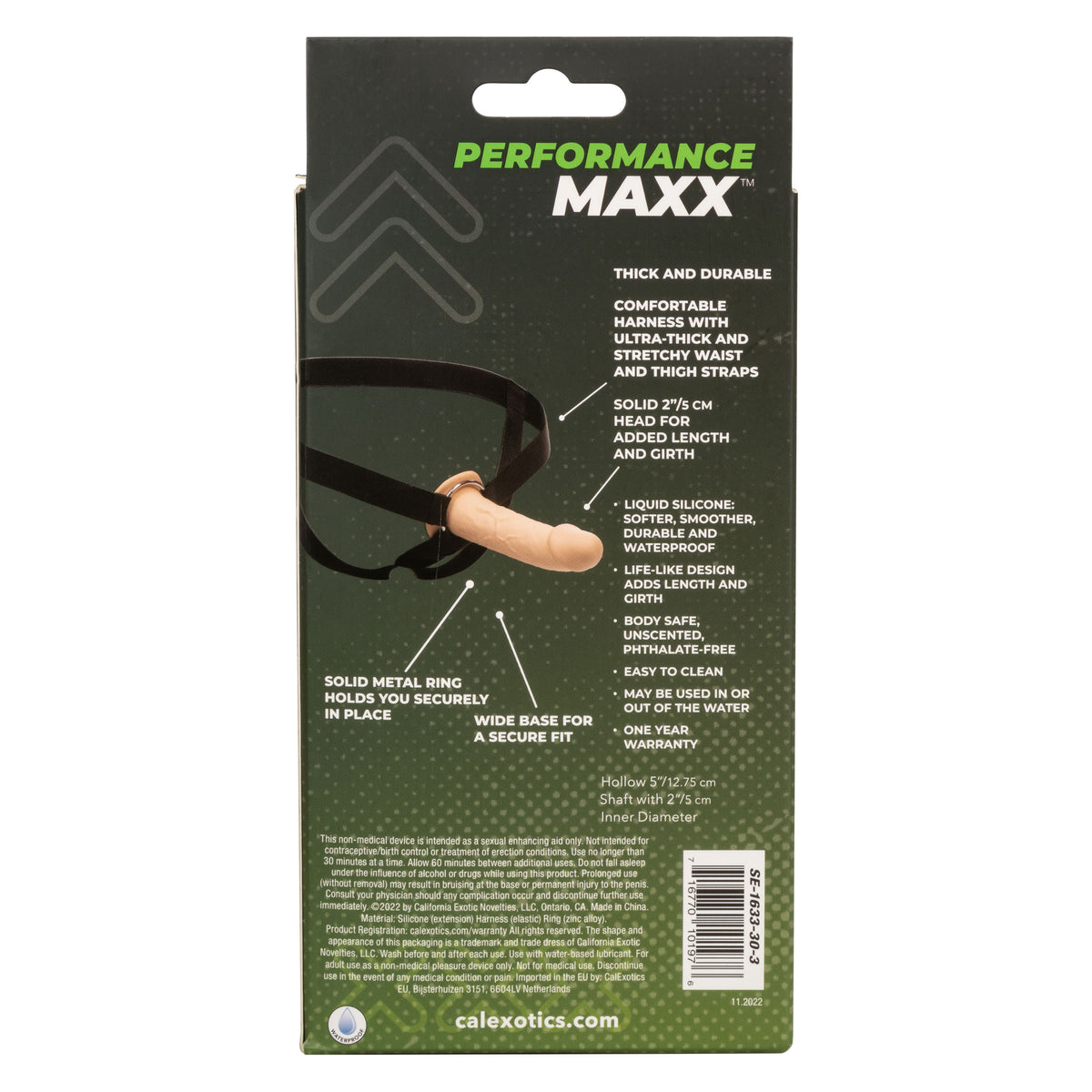 Performance Maxx Life-Like Extension with Harness Ivory 2 Inch Length > Dildos > Hollow Strap Ons