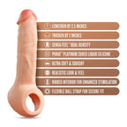 Performance Plus Thrive Silicone Penis Extender 2.5 Inch Beige > Sex Toys For Men > Penis Sleeves