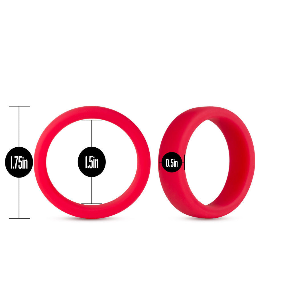 Performance Silicone Go Pro Cock Ring for Men in Red COCK RINGS
