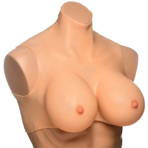 Perky Pair G-Cup Silicone Breasts Light Realistic Bodyforms