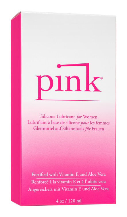 Pink Silicone Lubricant 4oz Long-Lasting Moisturizing Formula Glass Bottle Secondary image