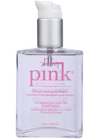 Pink Silicone Lubricant 4oz Long-Lasting Moisturizing Formula Glass Bottle > Lube > Silicone