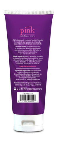 Pink Indulgence Hybrid Lubricant Cream for Women 3.3 Oz Speciality Lubricants