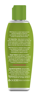Pink Natural 4.7 Oz Water-Based Lubricant with Aloe Vera Extract > Lube > Water Based